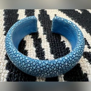 DANNIJO Blue Shagreen (Stingray) Cuff bracelet